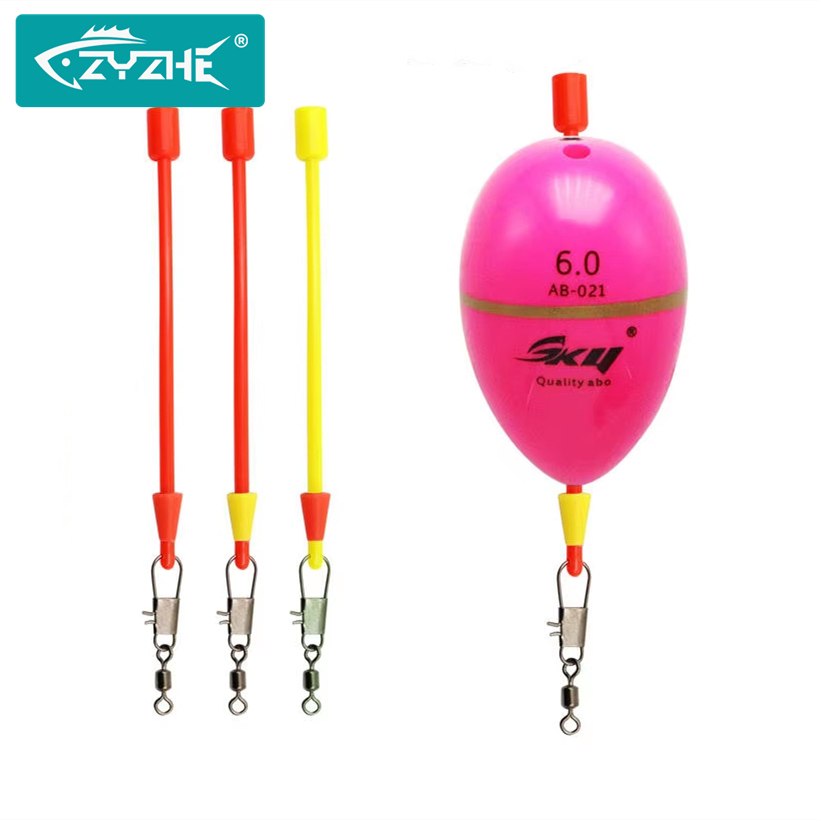 Fishing Bobber Float - ZYZHE 6 adet/2 torba deniz kaya