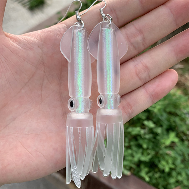 Soft Plastic Lure - Noctilucence/renk tüp kalamar yumuşak yem olta