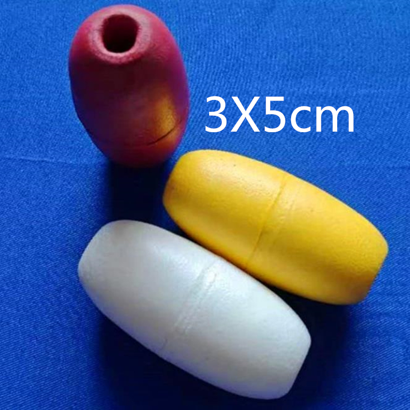 Fishing Bobber Float - Finefish 3x5cm/5x5cm/8x8cm sert beyaz PVC köpük