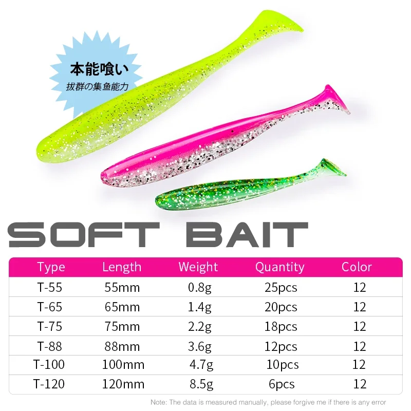 Soft Plastic Lure - TSURINOYA YENI BOYUT 100mm 120mm T