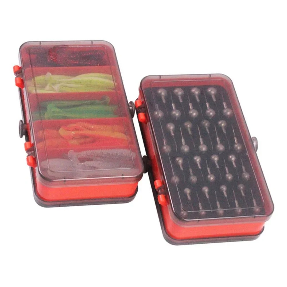 Soft Plastic Lure - Taşınabilir Çift Taraflı Bölmeli Yem Kutusu
