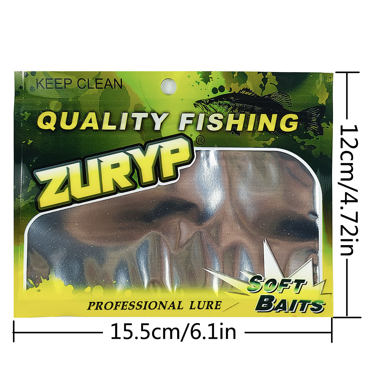 Soft Plastic Lure - 100 adet yem butik ambalaj çanta