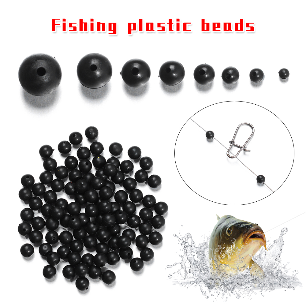 Soft Plastic Lure - 100 adet/grup Balıkçılık Boncuk Uzay Stoper