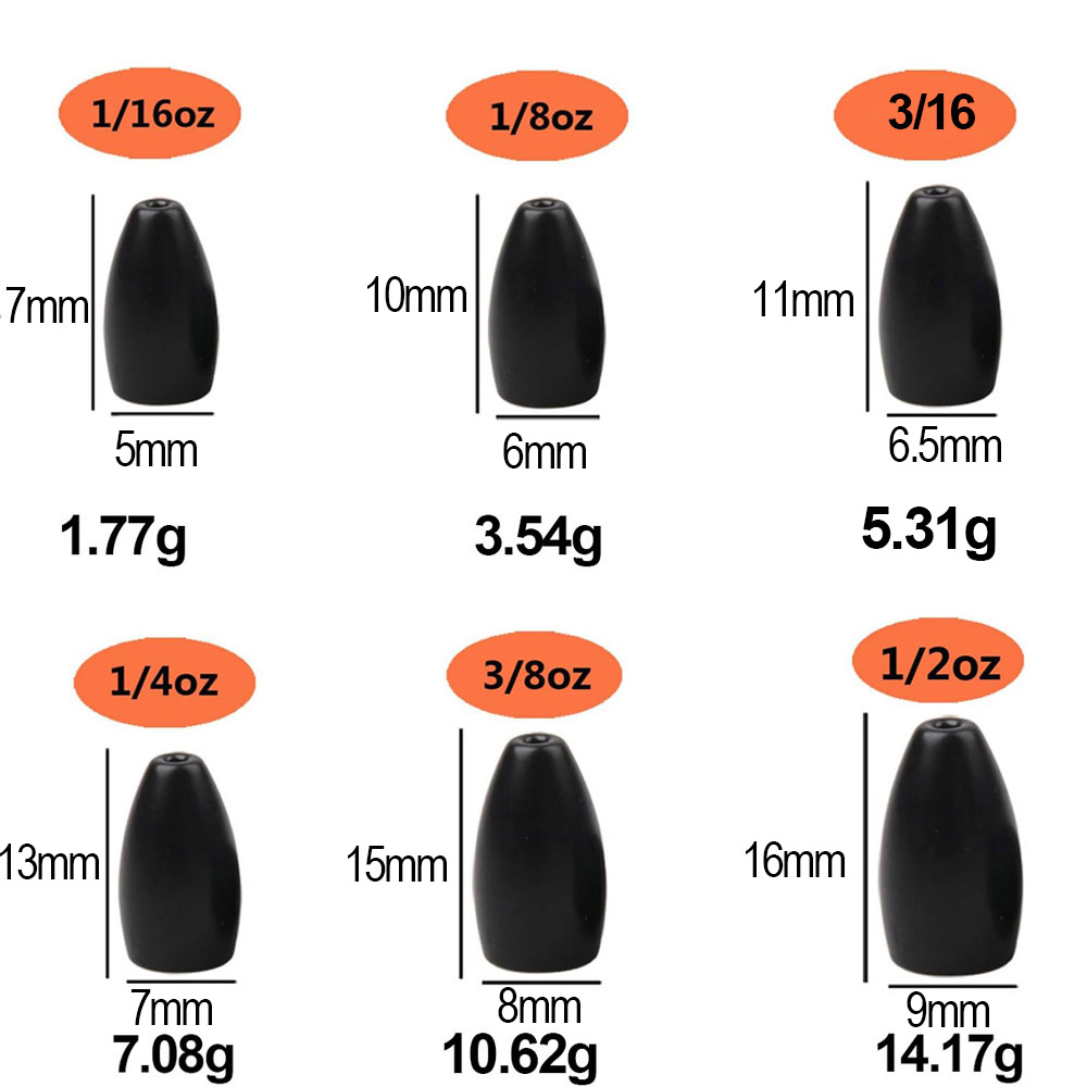 Tungsten Çelik Balıkçılık Ağır - Tungsten Sinkers incelemesi ve fiyatı